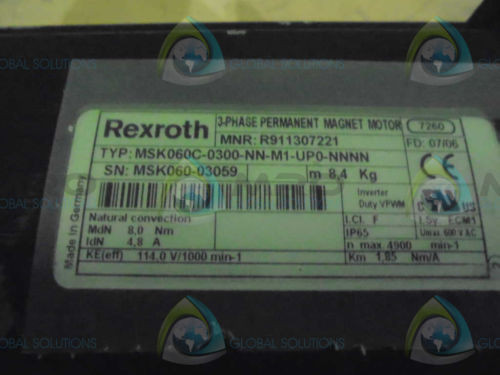 REXROTH MSK060C-0300-NN-M1-UP0-NNNN SERVO MOTOR Origin NO BOX