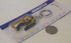 Komatsu Haiti  Construction Diecast Toy Keychain (New in Package) FAST SHIPPING / USA