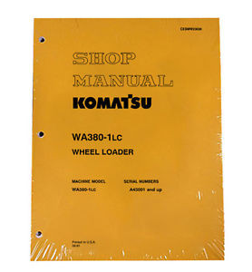 Komatsu Cuba  WA380-1LC Wheel Loader Service Shop Manual