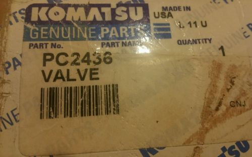 KOMATSU United States of America  VALVE PART PC2436 OLD PN XA1987