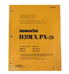 Komatsu Oman  D39EX-21, D39PX-21 Dozer Service Repair Shop Printed Manual