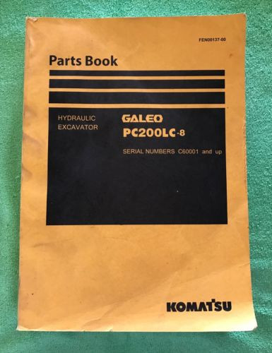Komatsu Andorra  PC200LC-8 Hydraulic Excavator Parts Book Manual s/n C60001 AND UP & GIFT