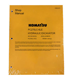 Komatsu Botswana  Service PC270LC-6LE Excavator Repair Manual NEW