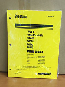 Komatsu Cuinea  WA65-3,WA75-3,WA85-3,WA90-3,WA95-3 Wheel Loader Shop Service Manual