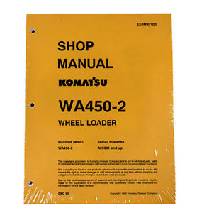Komatsu Guyana  WA450-2 Wheel Loader Service Repair Manual