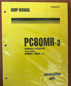 Komatsu Slovenia  Service PC80MR-3 HYDRAULIC Excavator Shop Manual NEW #1