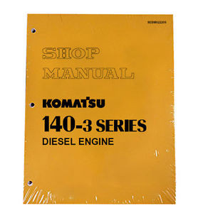 Komatsu Botswana  140-3 Series Diesel Engine Service Workshop Printed Manual
