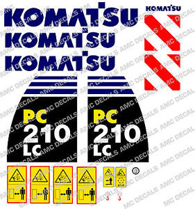KOMATSU Moldova, Republic of  pc210lc -8 Escavatore Adesivo Decalcomania Set