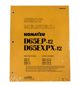 Komatsu Samoa Western  D65E-12, D65P-12, D65EX-12, D65PX-12 Service Printed Manual