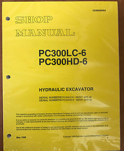 Komatsu Barbados  PC300HD-6LE, PC300LC-6LE Service Repair Printed Manual