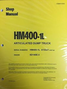 Komatsu France  HM400-1L Shop Service Manual Articulated Dump Truck