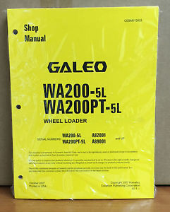 Komatsu Ecuador  Galeo WA200-5L, WA200PT-5L Wheel Loader Shop Service Repair Manual