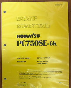 Komatsu Andorra  PC750SE-6K Service Shop Manual Repair Book