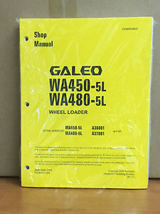 Komatsu Cuba  Galeo WA450-5L, WA480-5L Wheel Loader Shop Service Repair Manual