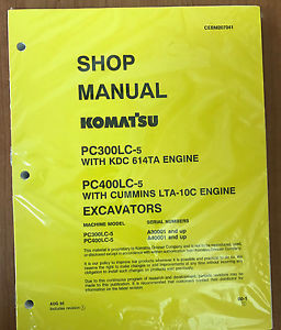 Komatsu Ecuador  PC300LC-5LC, PC400LC-5LC Service Repair Printed Manual