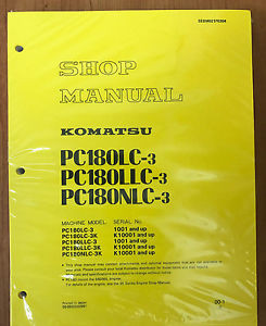 Komatsu Slovenia  PC180LC-3, PC180LLC-3 PC180NLC-3 Service Repair Printed Manual
