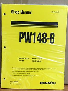 Komatsu Andorra  Service PW140-7 Excavator Shop Manual NEW REPAIR