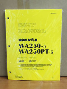 Komatsu Cuinea  WA250-5, WA250PT-5 Wheel Loader Shop Service Repair Manual