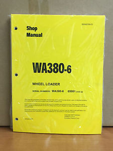 Komatsu Egypt  WA380-6 Wheel Loader Shop Service Repair Manual (H65001 & up)