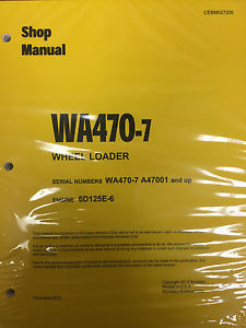 Komatsu Slovenia  WA470-7 Wheel Loader Shop Service Repair Manual