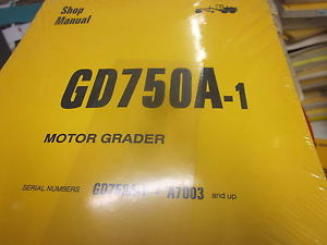 Komatsu Brazil  GD750A-1 Motor Grader Repair Shop Manual