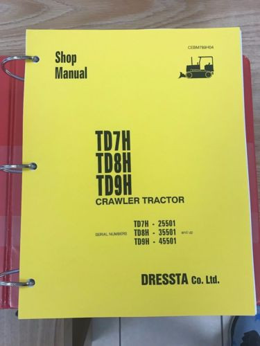 Komatsu Uruguay  TD7H, TD8H, TD9H Crawler Tractor Service Shop Repair Manual Priority
