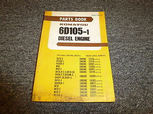 Komatsu Slovenia  6D105-1 Diesel Engine Parts Catalog Manual