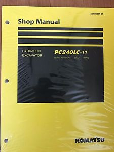 Komatsu Bahamas  PC240LC-11 Hydraulic Excavator Shop Repair Service Manual