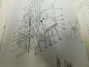 Komatsu Laos  FB20SH/25SH/30SH Parts Service Repair Maintenance Manual Book (E33-2244)