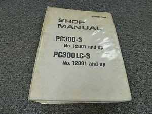 Komatsu Luxembourg  PC300-3 PC300LC-3 Hydraulic Excavator Shop Service Repair Manual