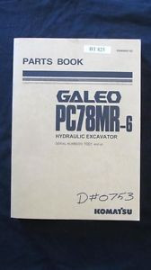 Komatsu Solomon Is  Galeo PC78MR-6 Hydraulic Excavator Parts Manual Book Catalog