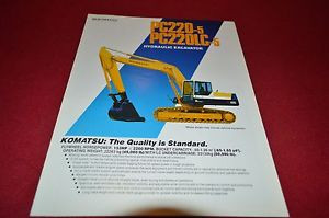 Komatsu Ecuador  PC220 PC220LC Hydraulic Excavator Dealer's Brochure DCPA4