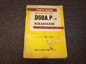 Komatsu Brazil  D60A-3 D60P-3 Bulldozer Dozer Crawler Tractor Parts Catalog Manual 8257-