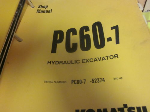 Komatsu Botswana  PC60-7 Hydraulic Excavator Repair Shop Manual