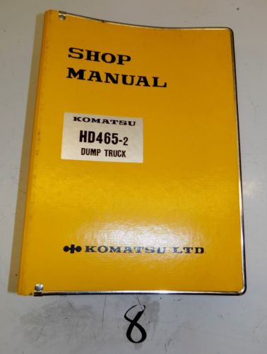 KOMATSU Costa Rica  HD465-2 Dump Rock Haul Quarry Truck Service Repair Manual Book Shop 1983