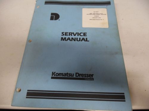 Komatsu Liechtenstein  2400-2500 Series A and B International Wheel Tractor Service Manual