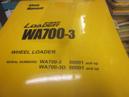 Komatsu Gibraltar  WA700-3 Wheel Loader Repair Shop Manual Vol I & II