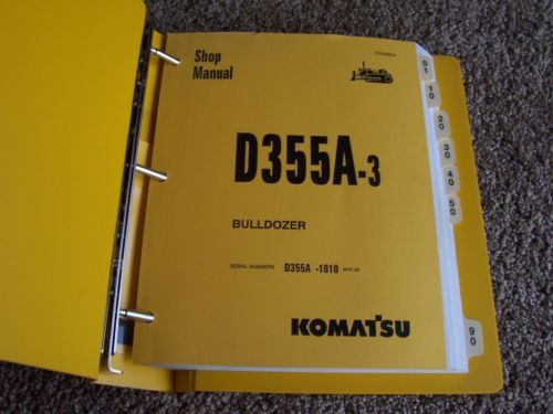 Komatsu Solomon Is  D355A-3 -1010- Bulldozer Dozer Factory Service Shop Repair Manual