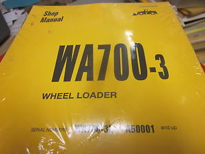 Komatsu Haiti  WA700-3 Wheel Loader Repair Shop Manual s/n A50001 Up