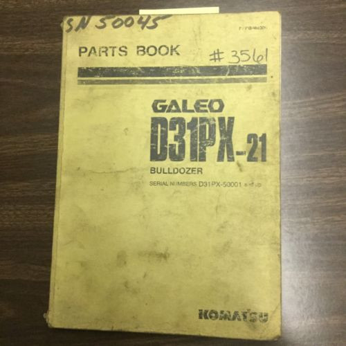 Komatsu Netheriands  D31PX-21 PARTS MANUAL BOOK CATALOG BULLDOZER TRACTOR GUIDE PEPB088300