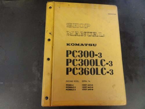 Komatsu Reunion  PC300-3 PC300LC-3 PC360LC-3 Shop Manual