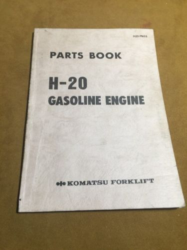 KOMATSU United States of America  H-20 FORKLIFT ENGINE PARTS BOOK H20-PNE5