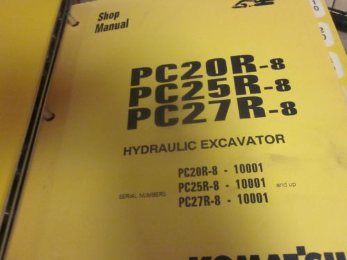 Komatsu Brazil  PC20R-8 PC25R-8 PC27R-8 Hydraulic Excavator Repair Shop Manual