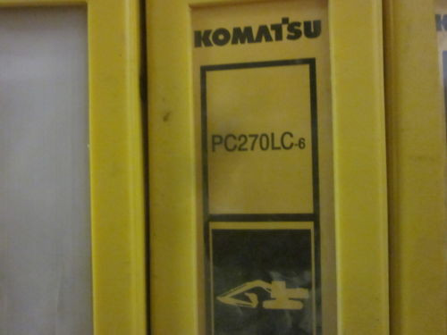 Komatsu Moldova, Republic of  PC270LC-6 Hydraulic Excavator Parts Book Manual