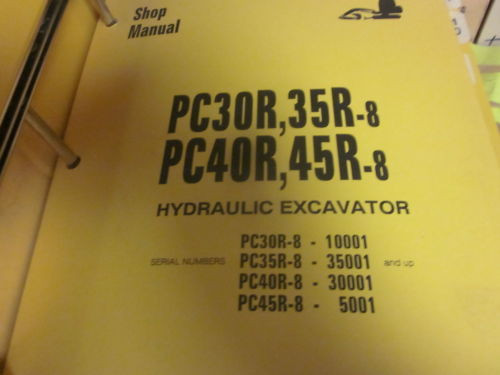 Komatsu Guyana  PC30R-8 PC35R-8 PC40R-8 PC45R-8 Hydraulic Excavator Repair Shop Manual