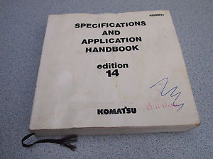 KOMATSU Denmark  Specification Application HANDBOOK Manual 14th EDITION 1992