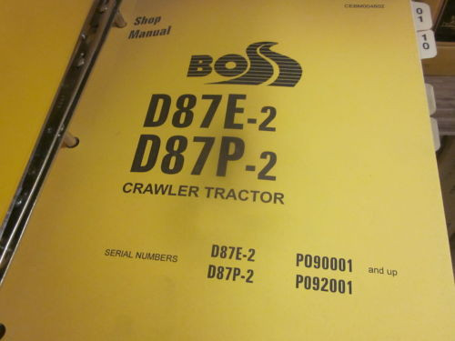 Komatsu Rep.  D87E-2 D87P-2 Bulldozer Repair Shop Manual