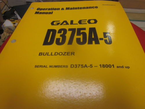 Komatsu Gibraltar  D375A-5 Bulldozer Operation & Maintenance Manual