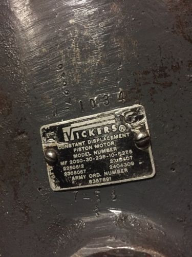 VICKERS Uruguay  CONSTANT DISPLACEMENT PISTON MOTOR