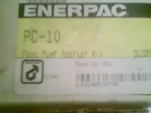 ENERPAC PC-10 FOOT PUMP ADAPTOR KIT